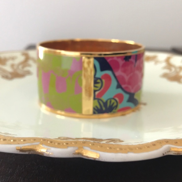 Lilly Pulitzer Multicolored Enameled Cuff - Picture 7 of 11